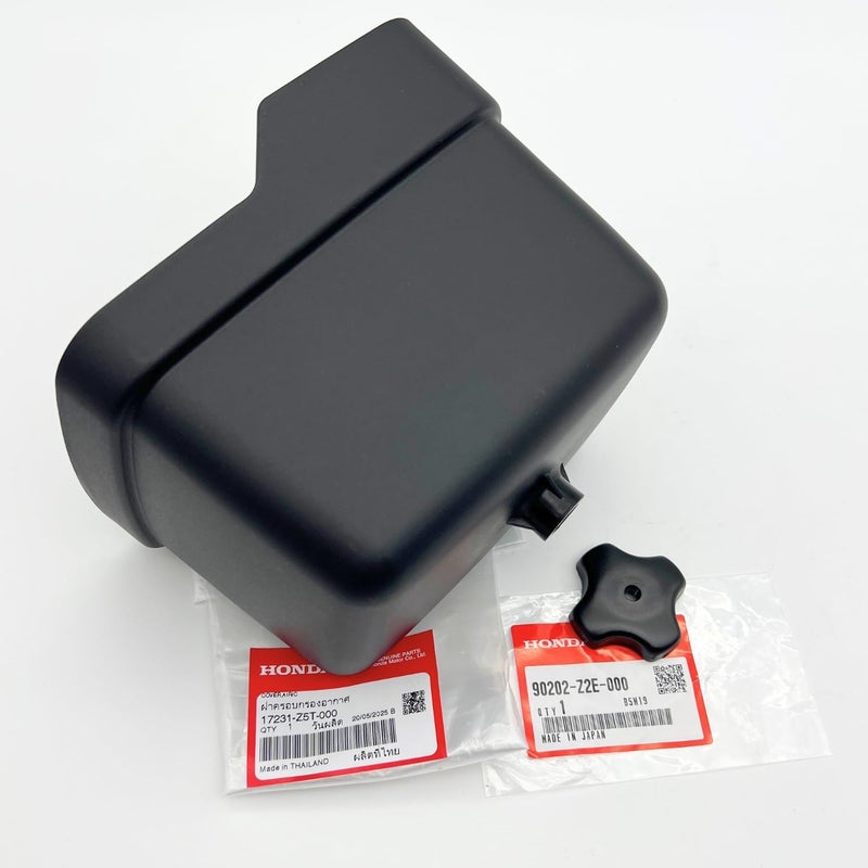 KINDZA Genuine 17231-Z5T-000 Air Filter Cover housing with Genuine Air Cleaner NUT 90202-Z2E-000 for Honda GX340 GX390 GX360 HS1332 HS928 WT40X OEM - Image 3